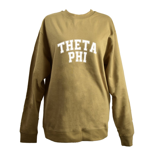 Theta Phi Alpha Sweatshirt- Crewneck Varsity Letters Design