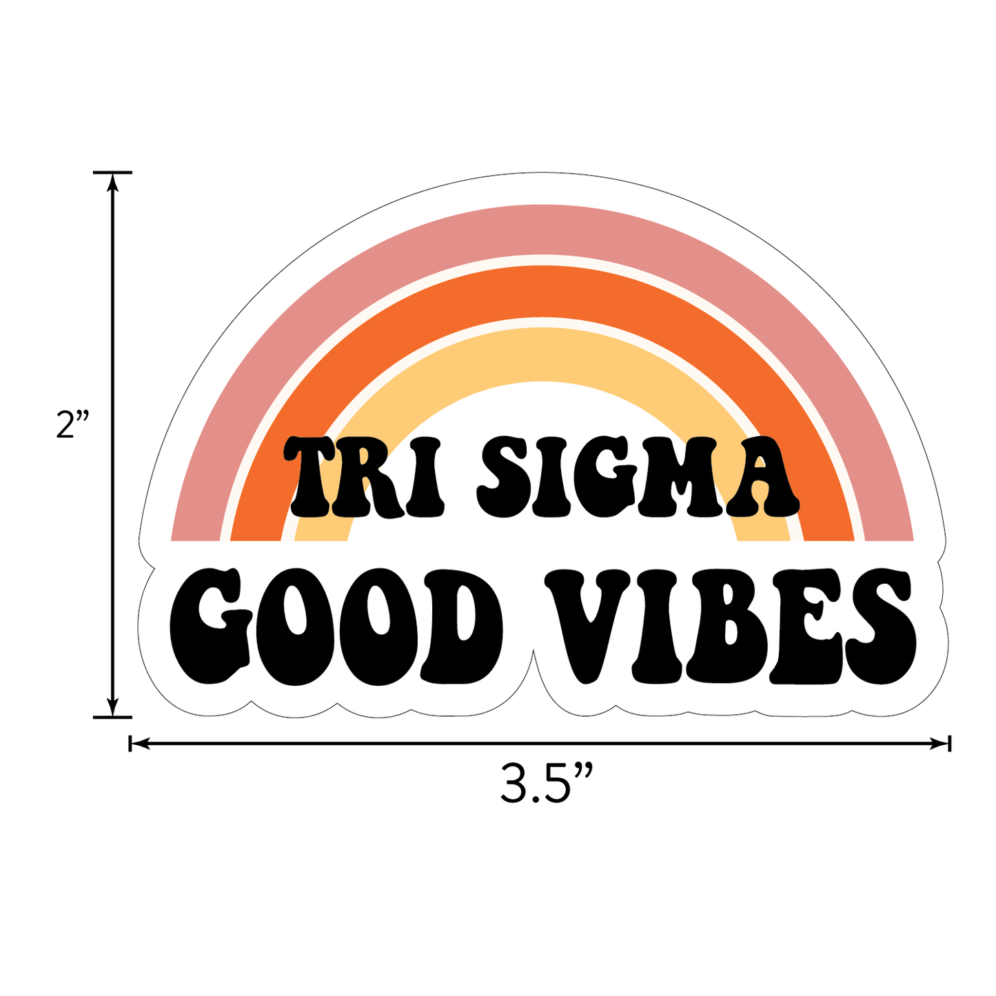 Sigma Sigma Sigma <br> Retro Sticker Sheet