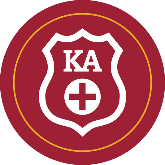 Kappa Alpha Fraternity Car Decal Sticker- Full Color Circle Logo