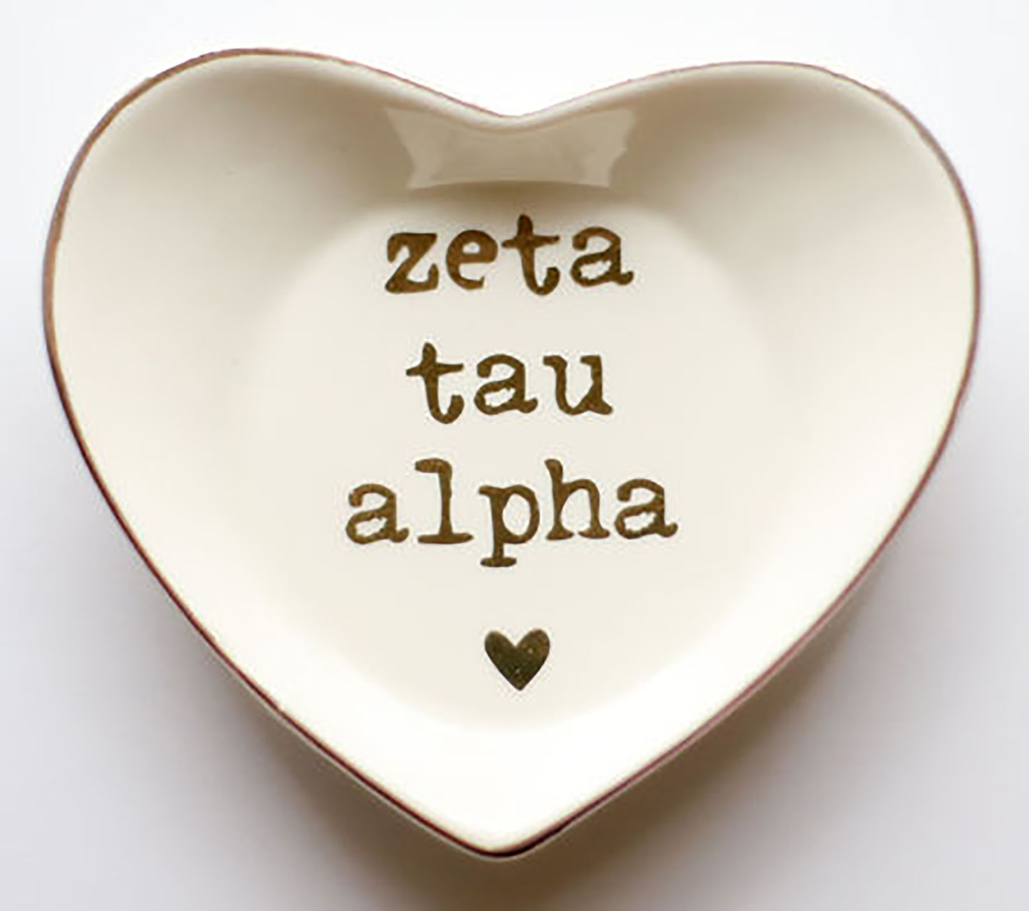 Zeta Tau Alpha Ceramic Ring Dish