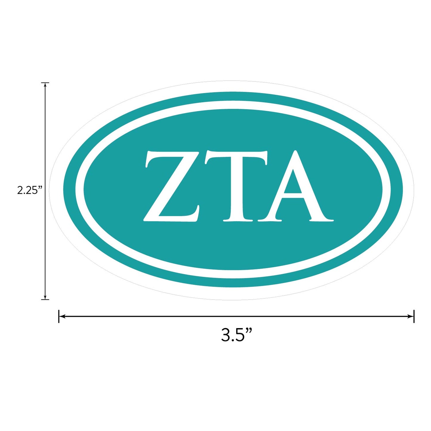 Zeta Tau Alpha Sorority Sticker Sheet- Brand Focus