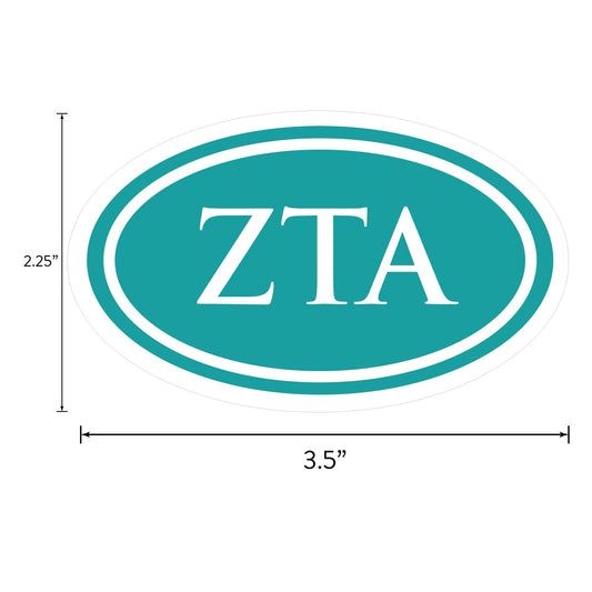 Zeta Tau Alpha Sorority Sticker Sheet- Brand Focus