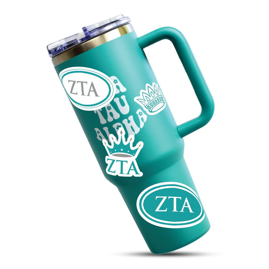 Zeta Tau Alpha Sorority Brand Focus Sticker Sheet