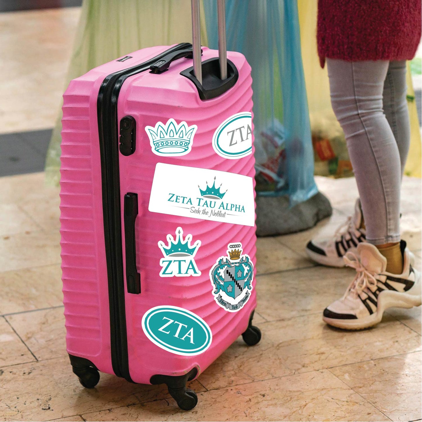 Zeta Tau Alpha Sorority Sticker Sheet- Brand Focus