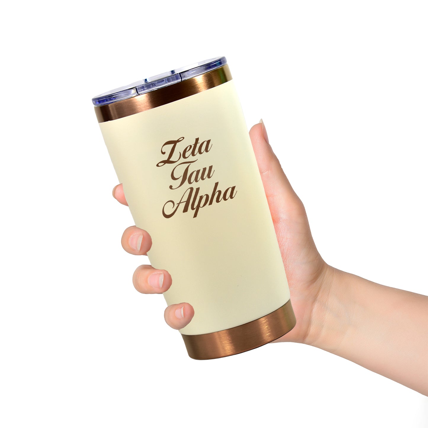Zeta Tau Alpha 20 oz. Insulated Tumbler with Sorority Name