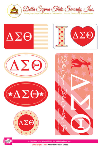 Delta Sigma Theta American stickers