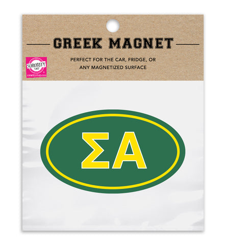 Sigma Alpha Sorority Car Magnet Set of 2