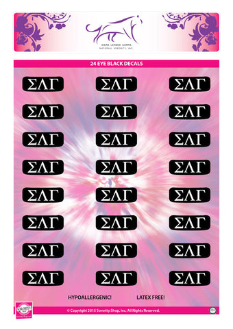 Sigma Lambda Gamma Eye Black Decals