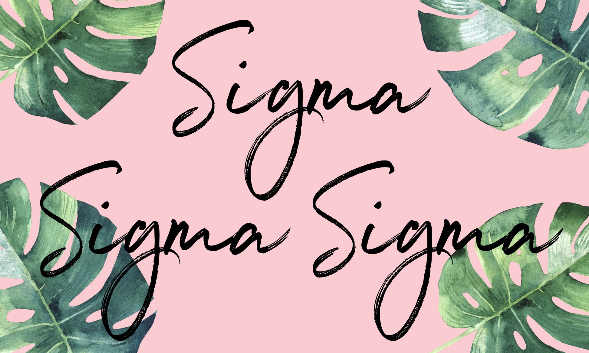 Sigma Sigma Sigma Tropical Flag