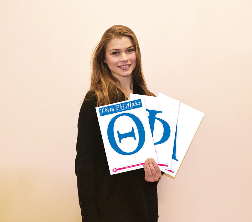 Theta Phi Alpha <br> Jumbo Letter Decals