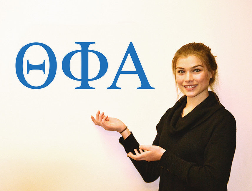 Theta Phi Alpha <br> Jumbo Letter Decals