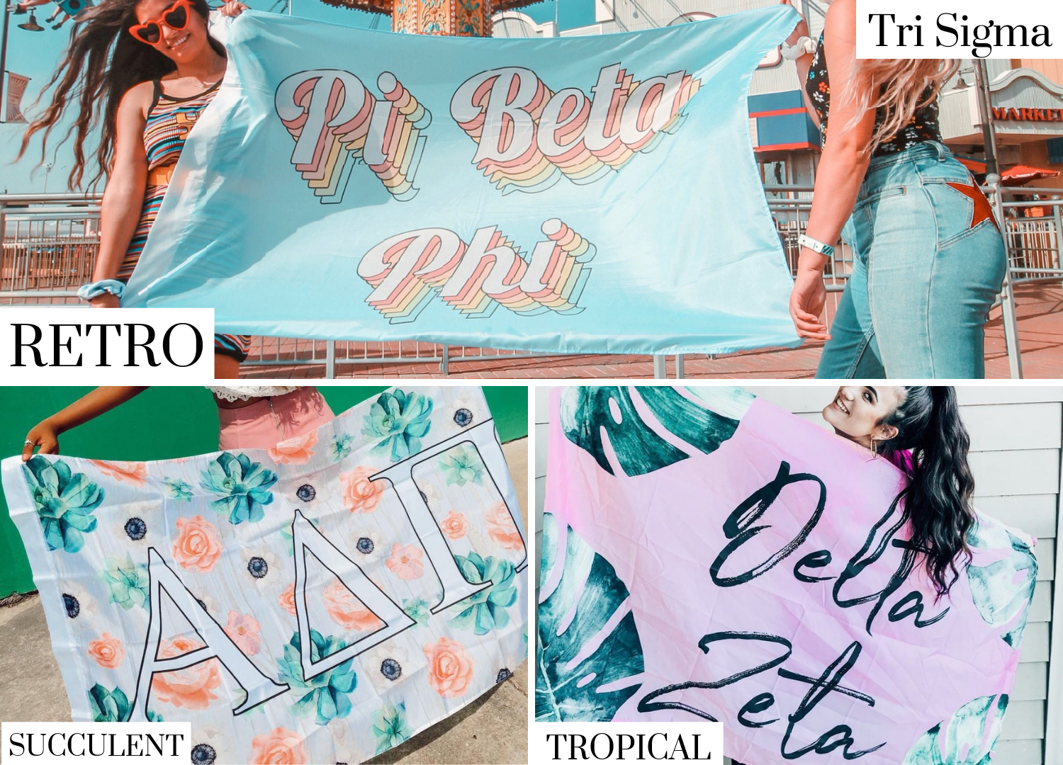 Tri Sigma Sorority Flags