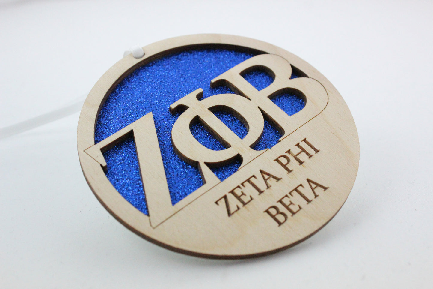 Zeta Phi Beta - Laser Carved Ornament - 3" Round