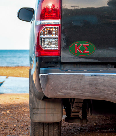 Kappa Sigma Oval Fraternity Car Magnet Set of 2