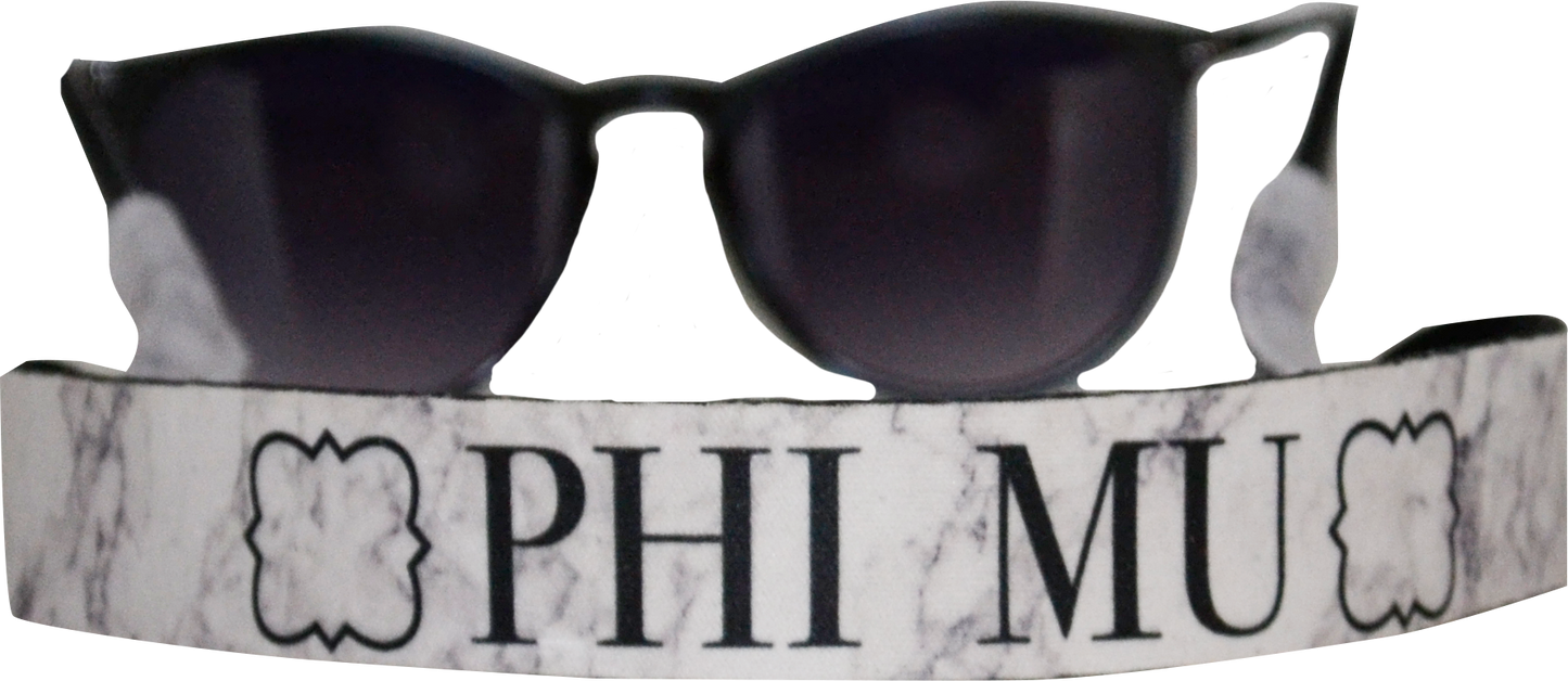 Phi Mu Sunglass Strap - Croakie